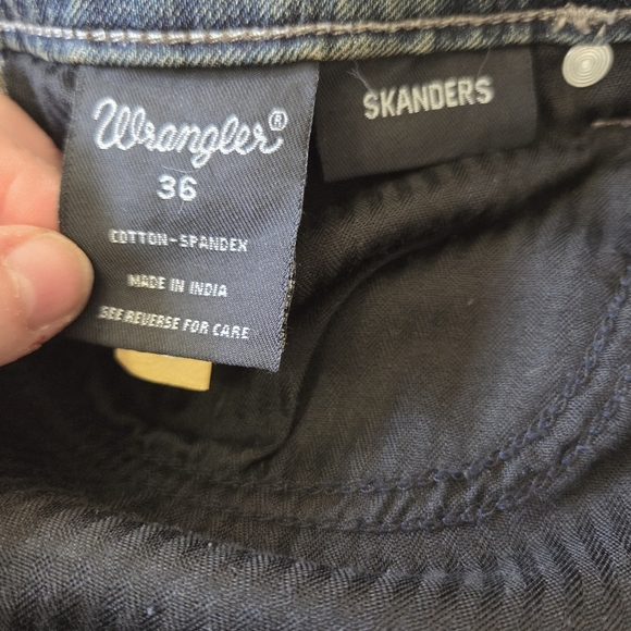Wrangler Skands Womans Straight Leg Blue Jeans Size 36 - Picture 6 of 6